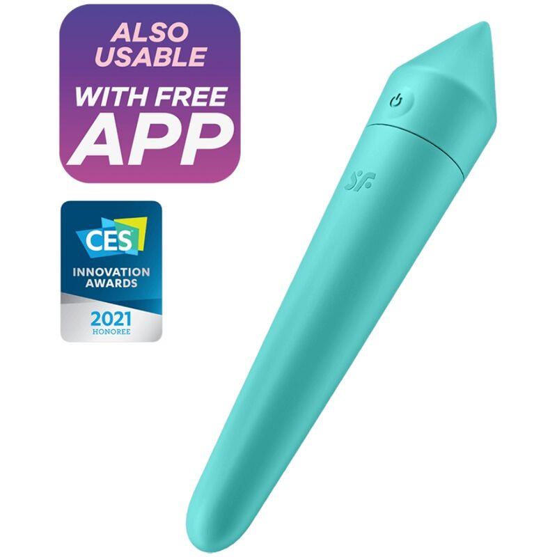 Ultra Power Bullet 8 Vibrierendes Bullet mit APP, Türkis