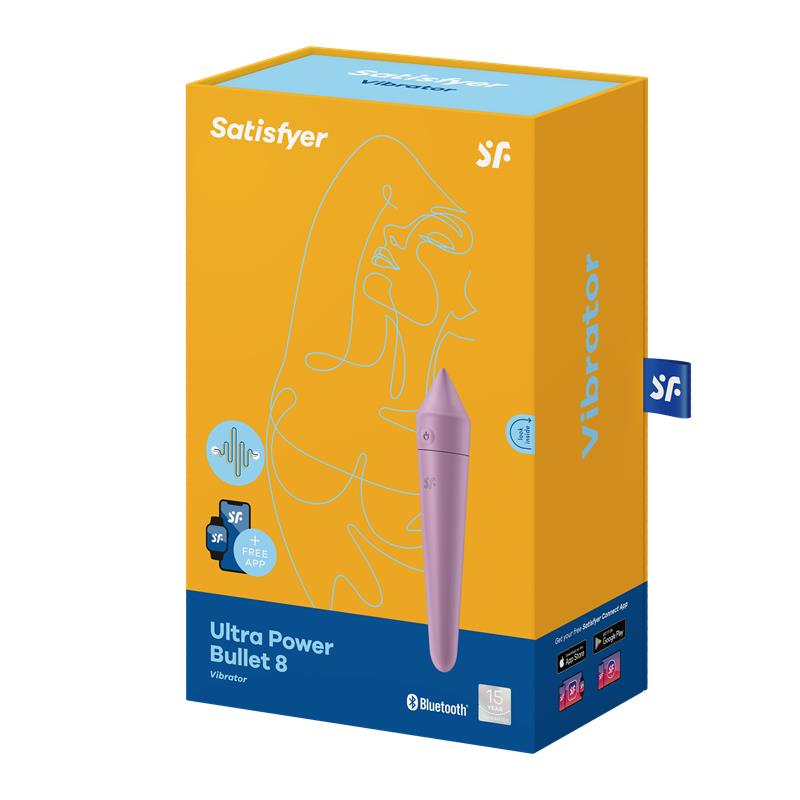 Ultra Power Bullet 8 Vibrierender Bullet mit APP Lila