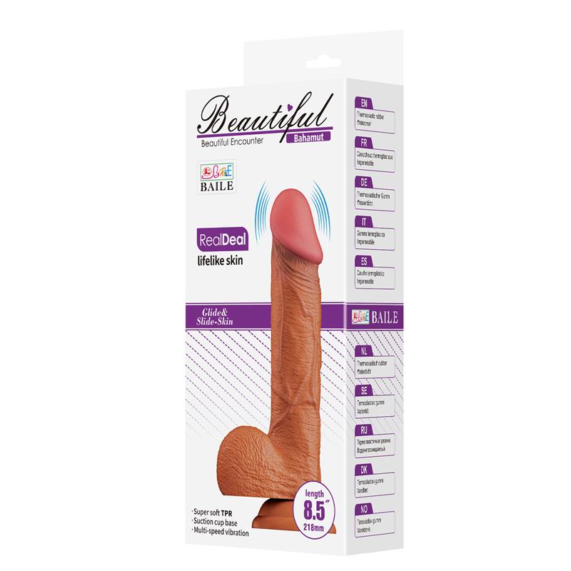 Bahamut Dildo con Vibracion y Control Remoto 85