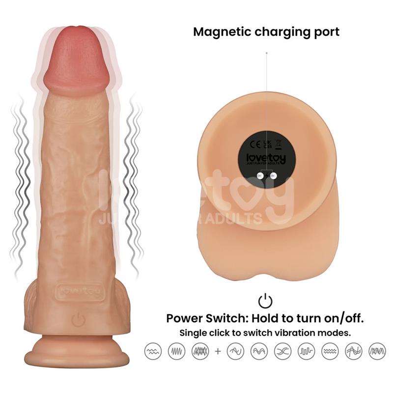 Power Basics Dildo con Vibracion 9