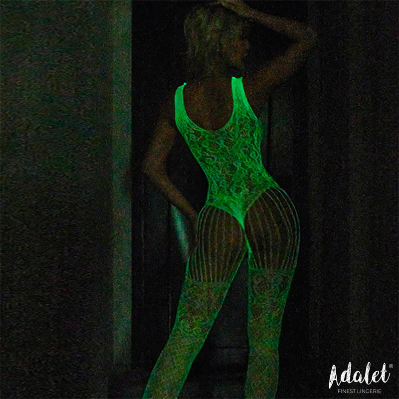 Beatrice Bodystocking Brilla en la Oscuridad Talla unica