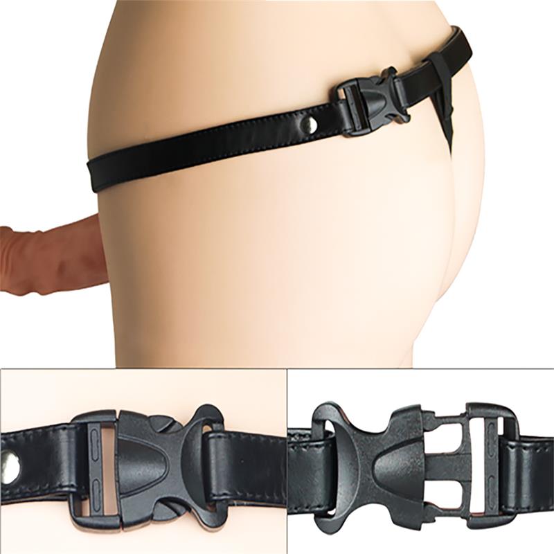 Arnes Unisex Pene Hueco con Vibracion