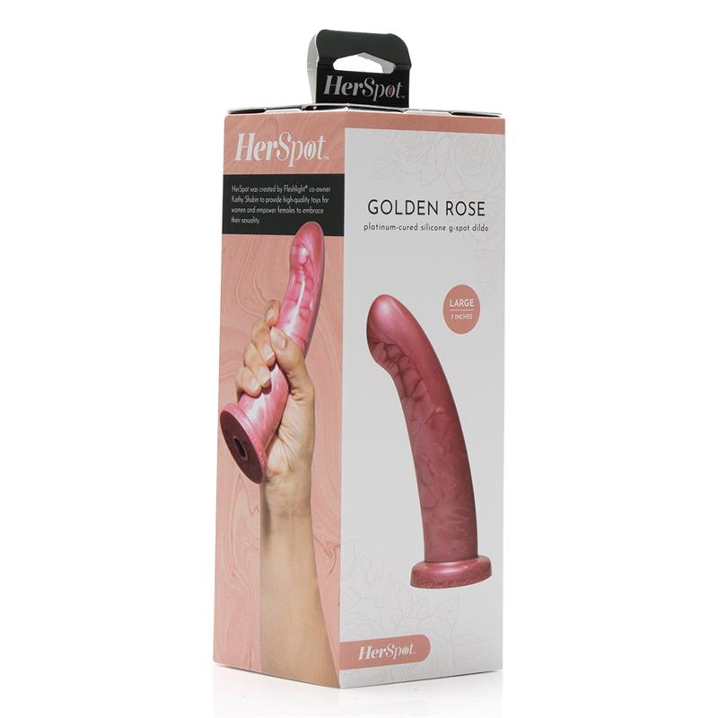 Herspot Dildo Golden Rose Groß