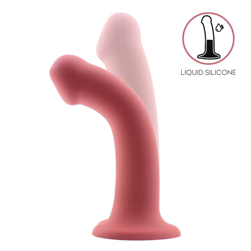 Hüpfdildo Flüssigsilikon Hyperflexibel 6,5 - 16,5 cm Größe S Burgund