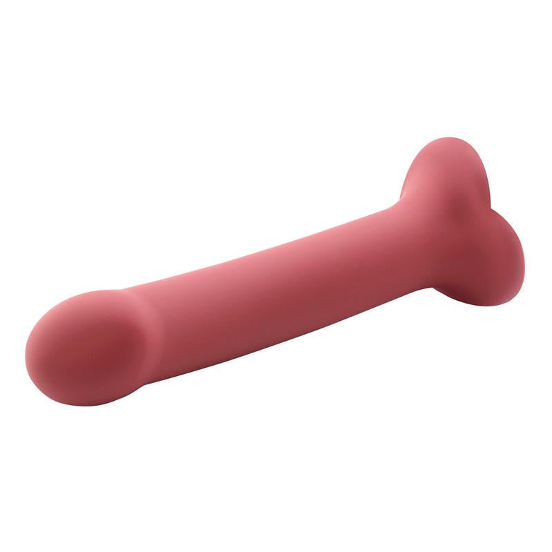 Hüpfdildo Flüssigsilikon Hyperflexibel 6,5 - 16,5 cm Größe S Burgund