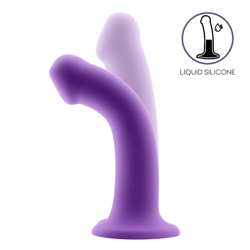 Hüpfdildo Flüssigsilikon Hyperflexibel 7 - 18 cm Größe M Lila