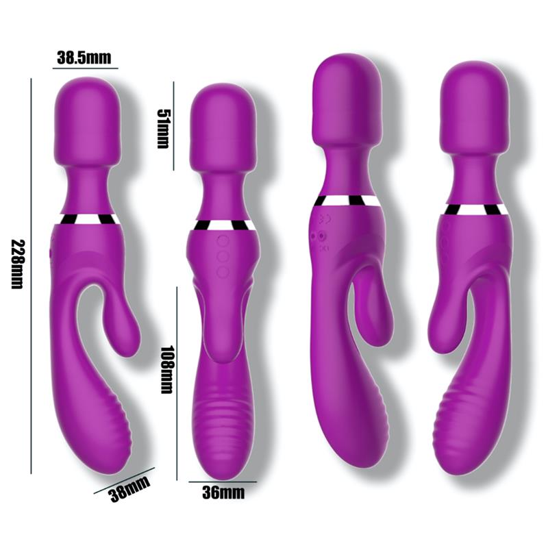 No. Fifteen Vibrador y Masajeador 3 Motores Independientes