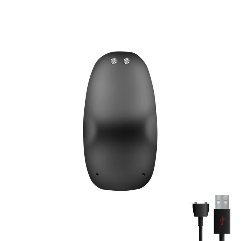Asher Anal Plug with Remote Control USB Magnetic Black