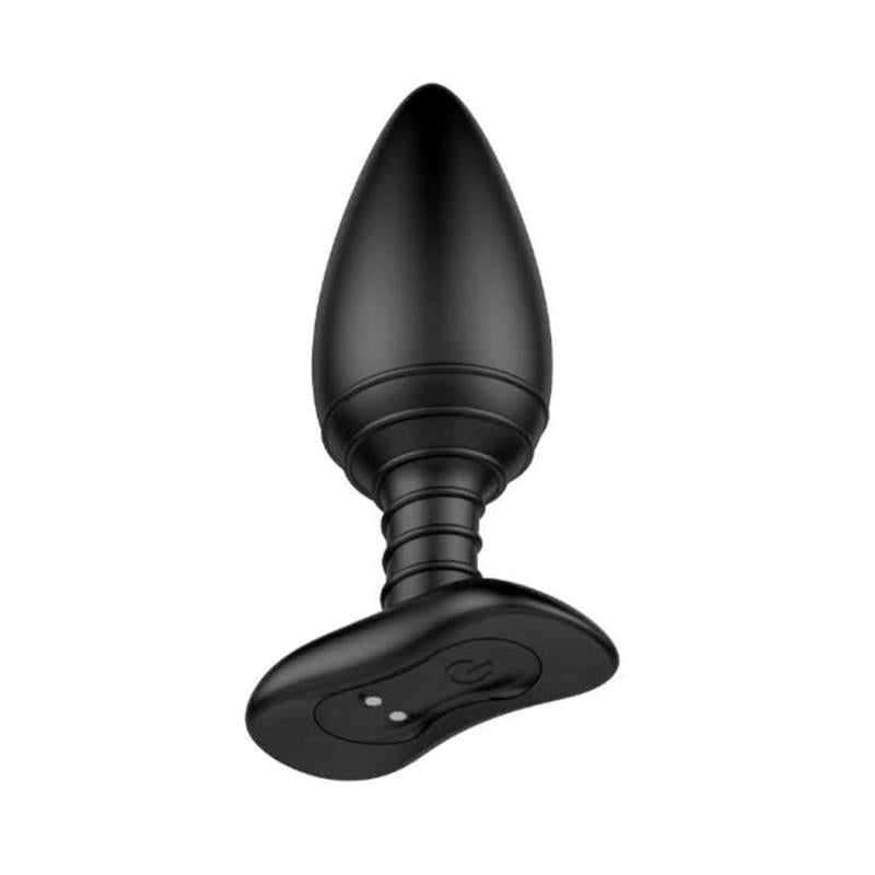 Asher Anal Plug with Remote Control USB Magnetic Black