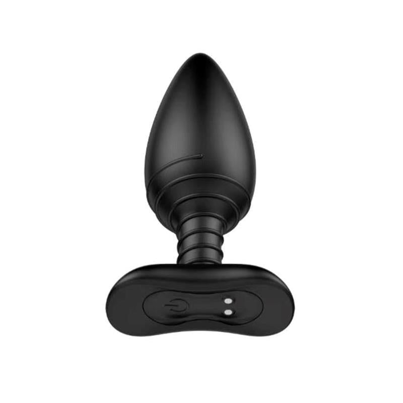 Asher Anal Plug with Remote Control USB Magnetic Black