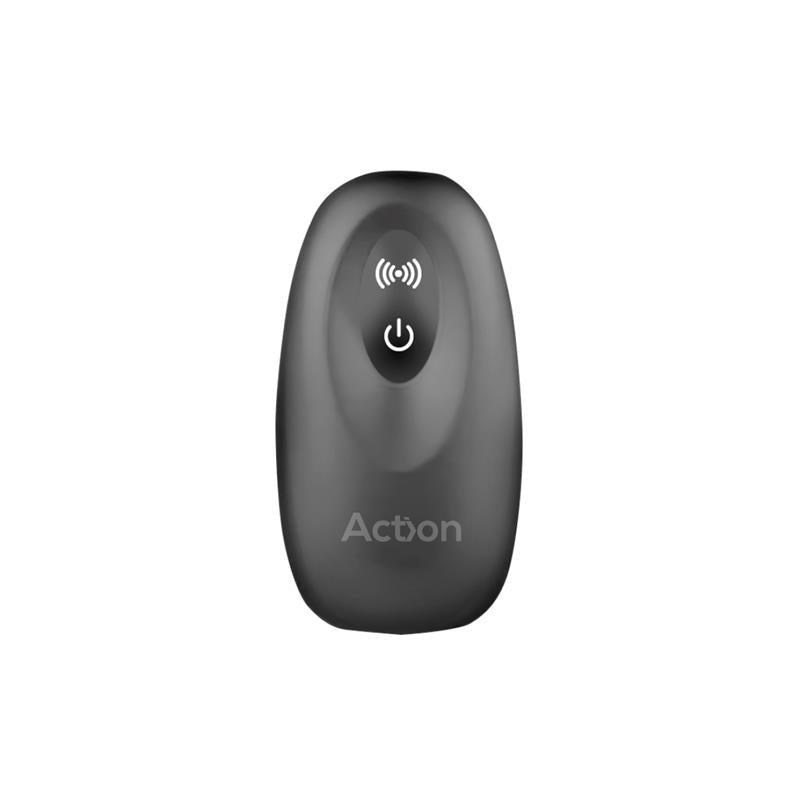 Asher Anal Plug with Remote Control USB Magnetic Black