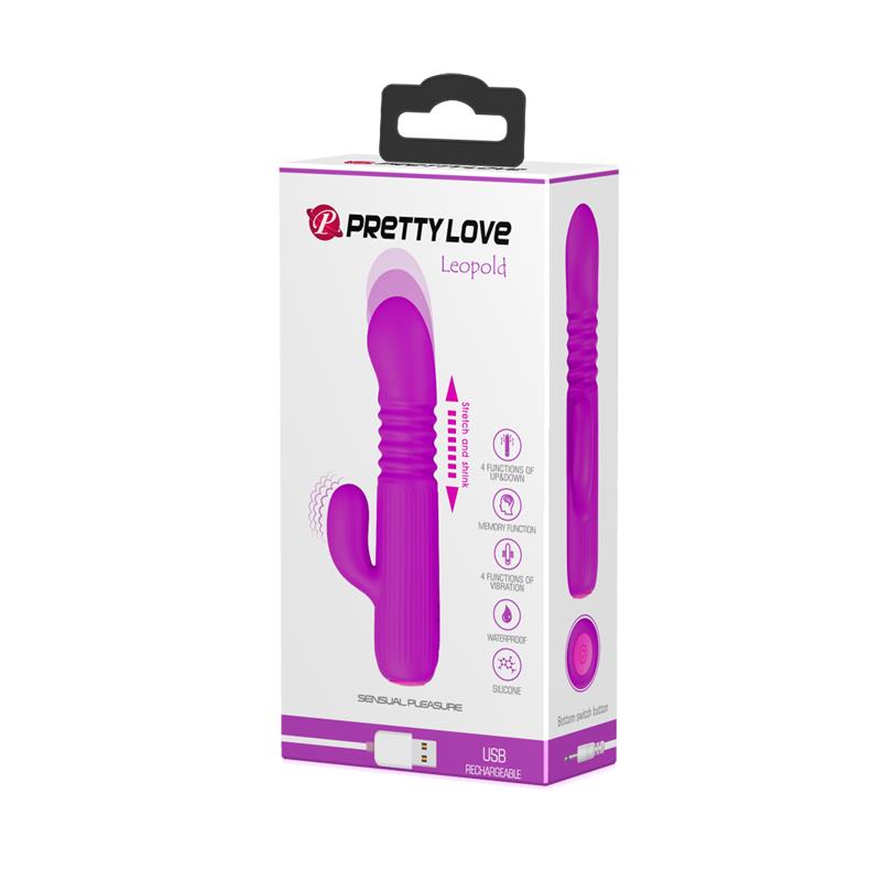 Leopold Vibrator mit Bewegungsfunktion USB Silikon
