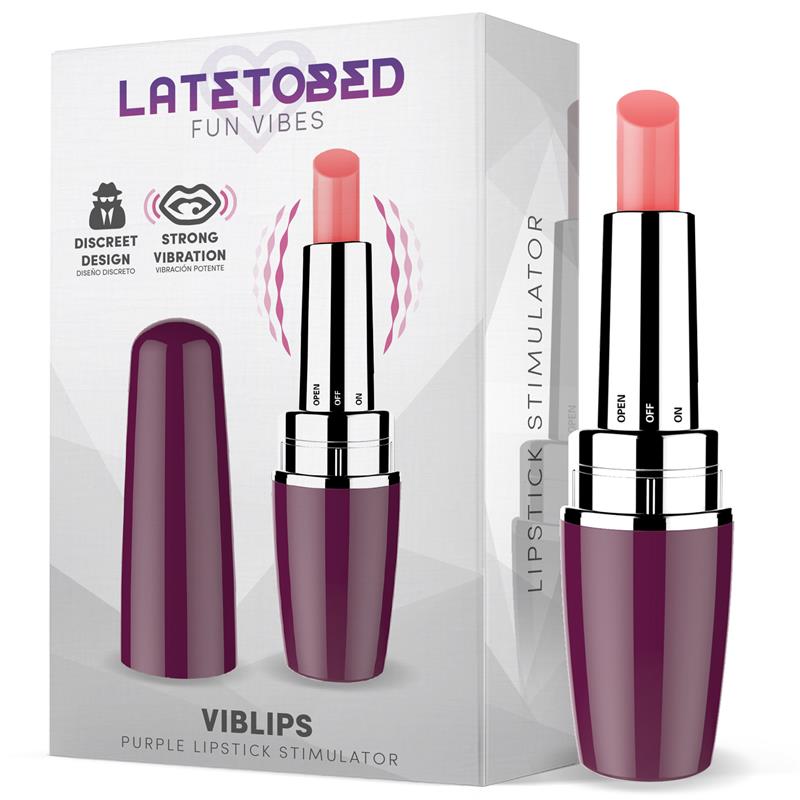 Viblips Stimulierender lila Lippenstift