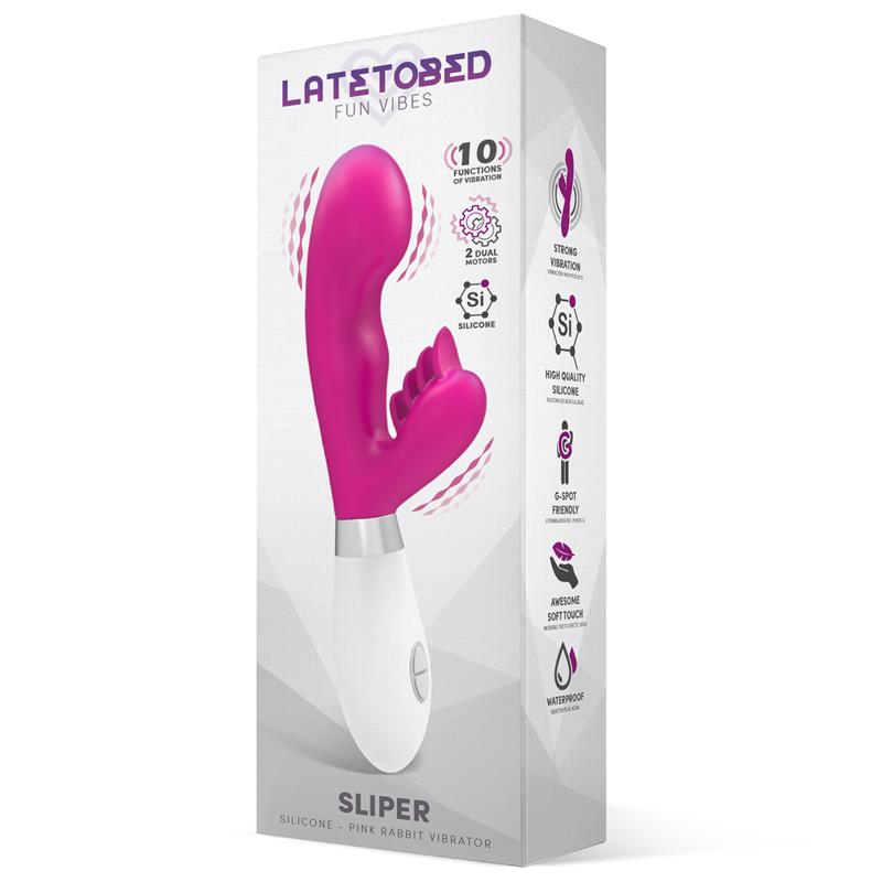 Sliper Vibrierender Rabbit Silikon Rosa