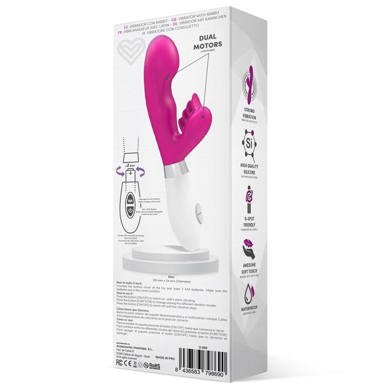 Sliper Vibrierender Rabbit Silikon Rosa