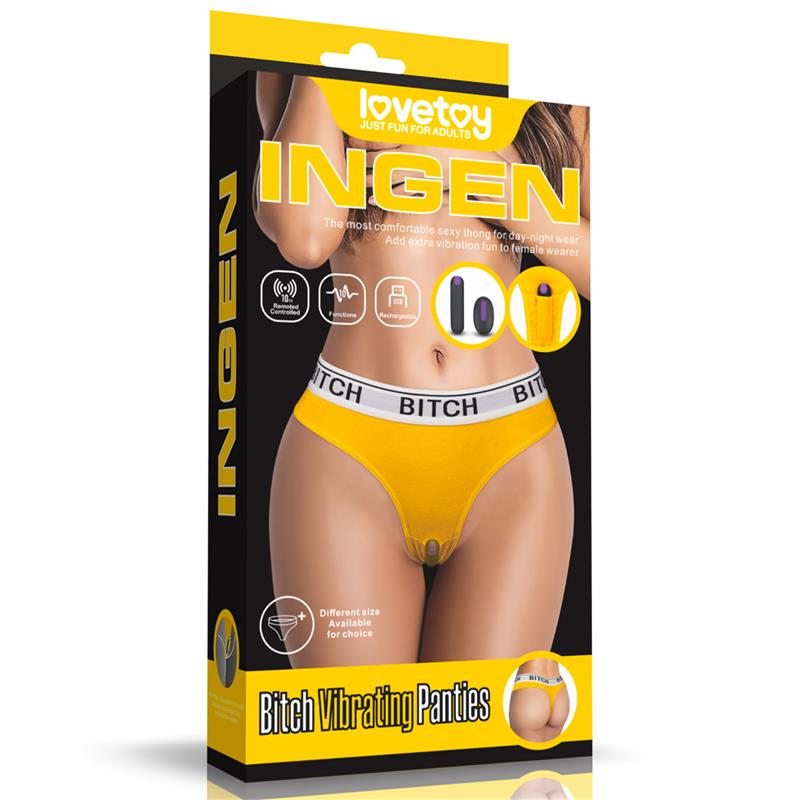 Offener Slip mit Vibrator und Fernbedienung Größe L