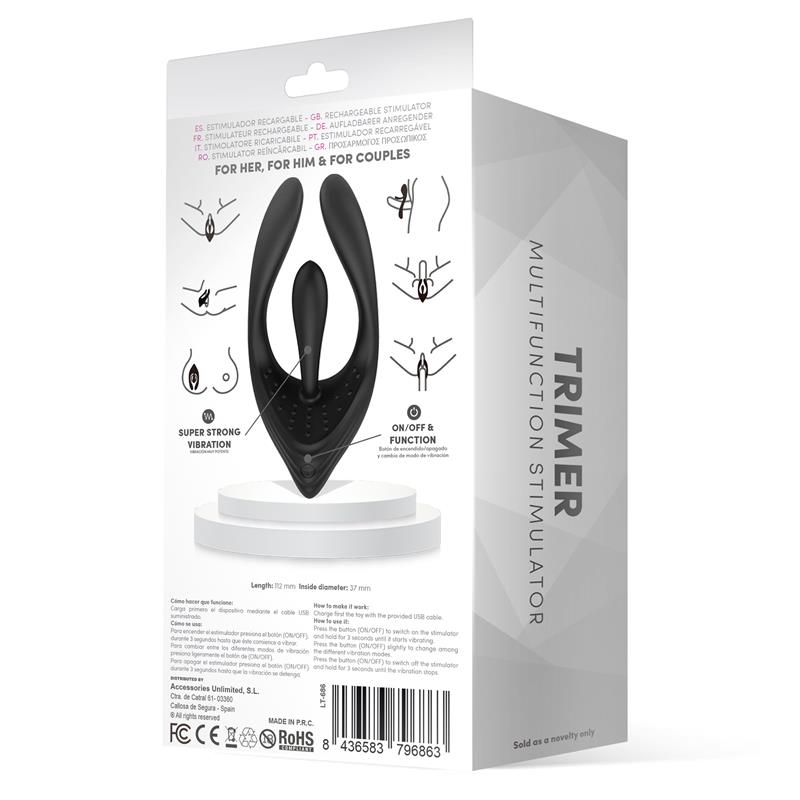 Flexibler 3-Motor-USB-Silikonstimulator-Trimer