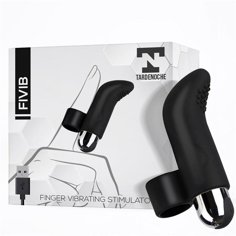 Fivib USB Finger Stimulator Silicone Black