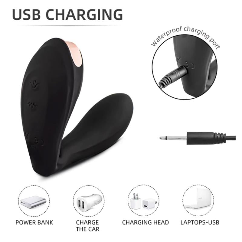 Pulsar Vibrator mit Pulsation und Gelenkskelett Silikon USB