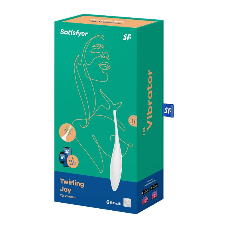 Twirling Joy Rotierender Stimulator mit APP Weiß