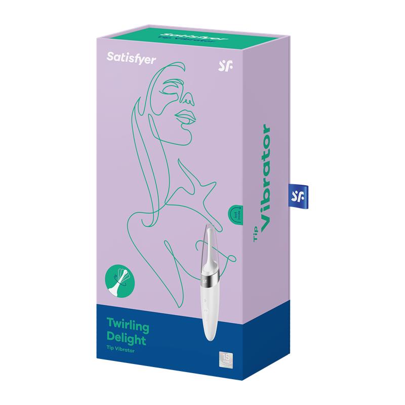 Twirling Delight Weißer rotierender Stimulator