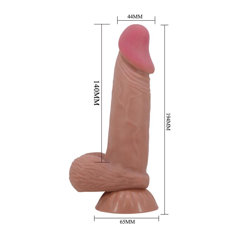 Dildo Realista Piel Deslizante Retractil 81