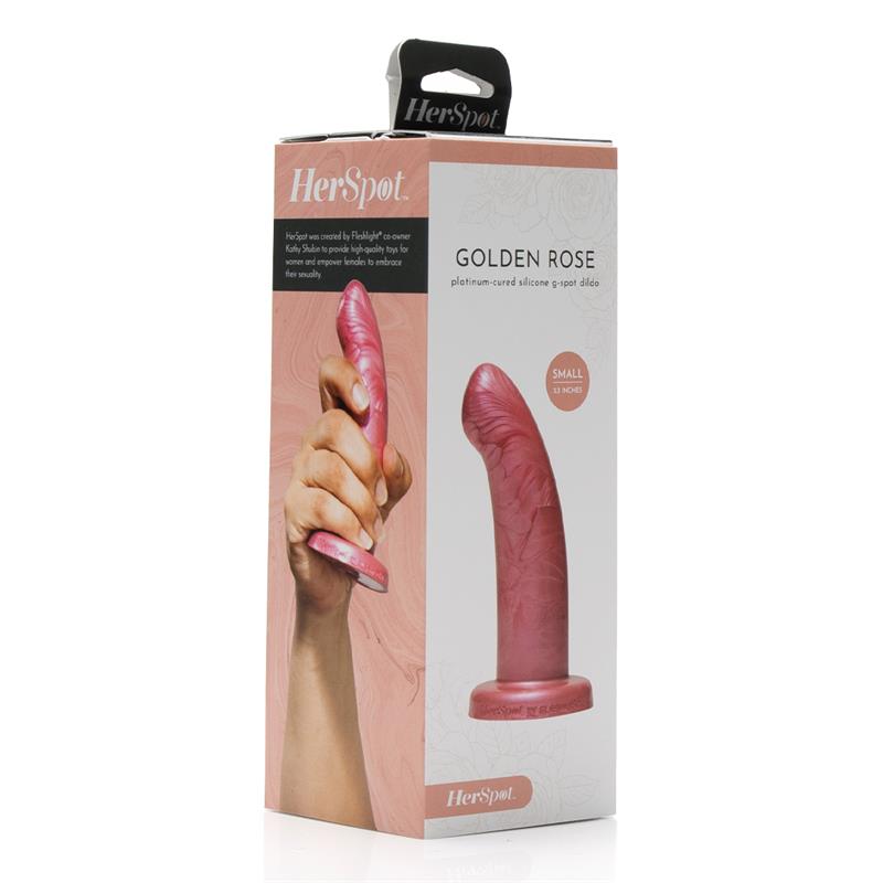 Herspot Dildo Golden Rose Small Size