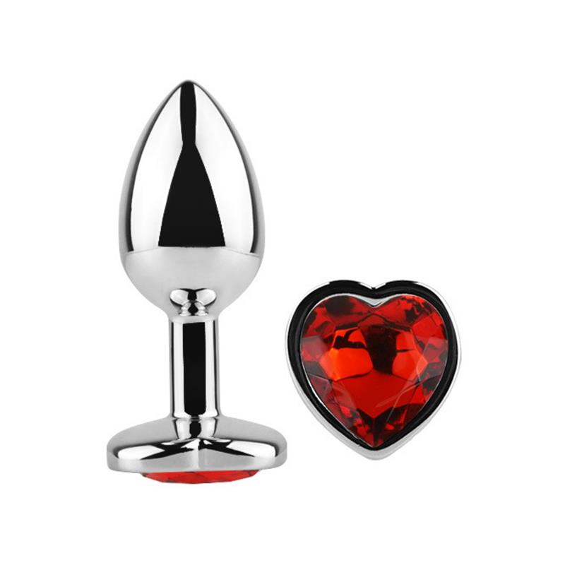Roter Scarlet Heart Base Analplug Größe L