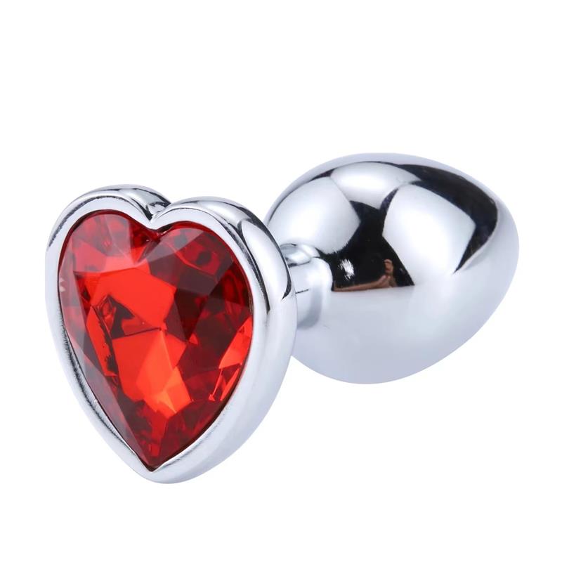 Roter Scarlet Heart Base Analplug Größe L