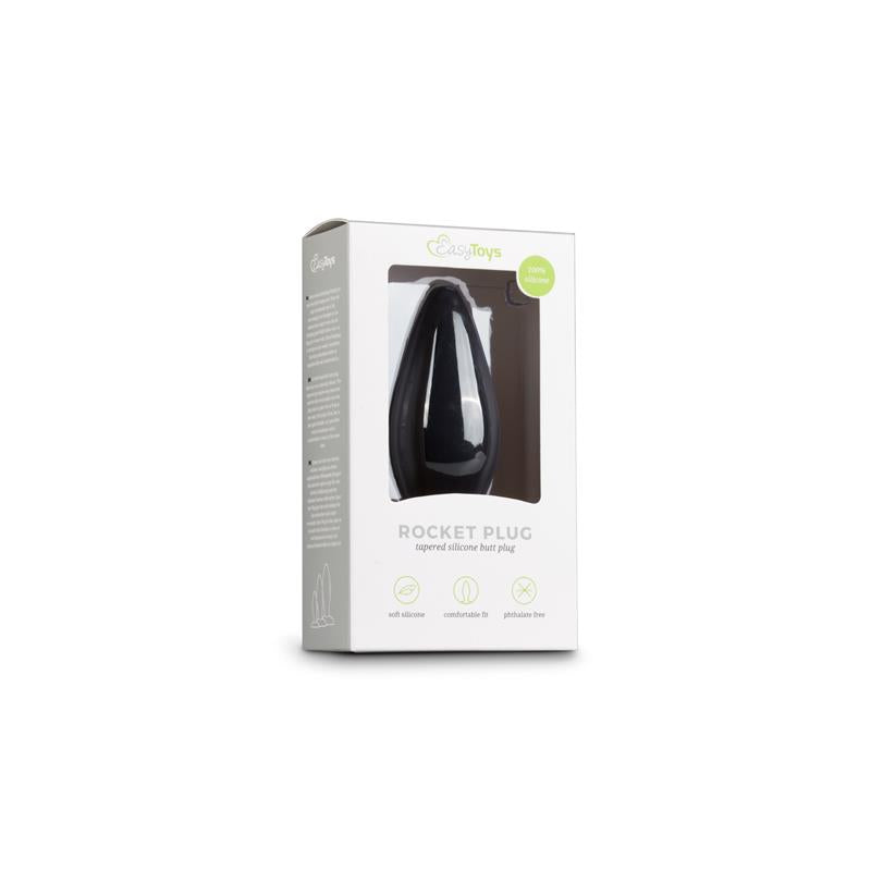 Großer Silikon-Plug - Schwarz
