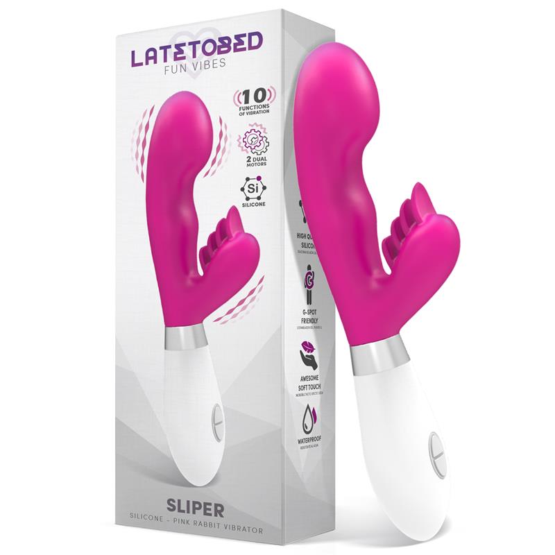 Sliper Vibrierender Rabbit Silikon Rosa