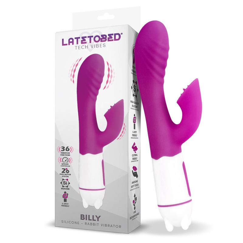 Billy USB Vibrator 36 Functions Purple Silicone