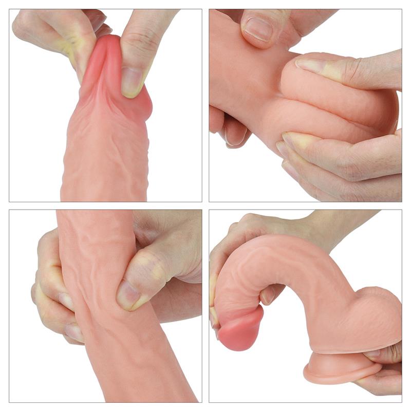 Dildo Nature 8 Silicona Líquida Natural