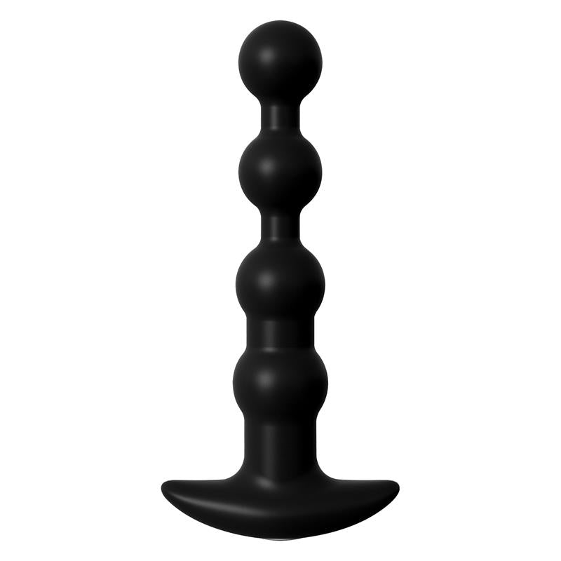 Wiederaufladbarer Anal-Rosenkranz in Schwarz