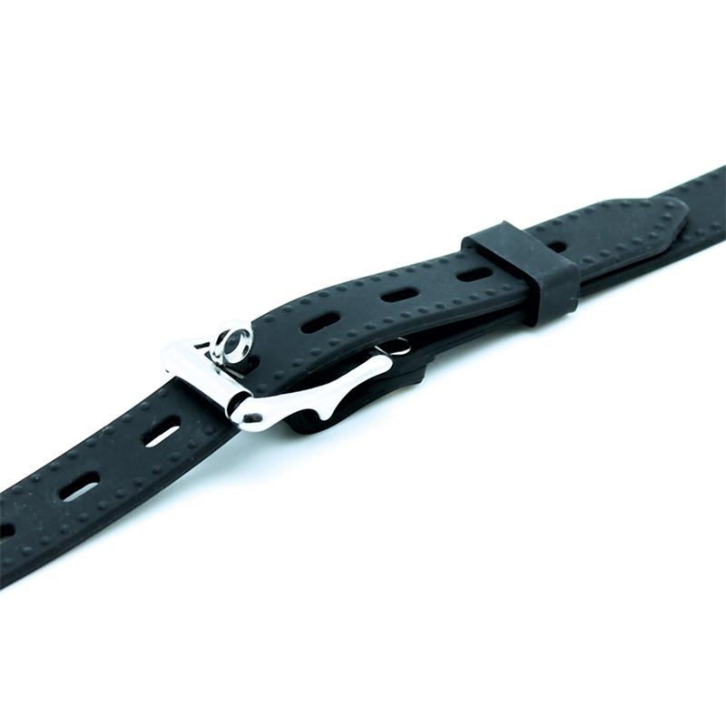 Rimba Latex Spielknebel mit Knochen