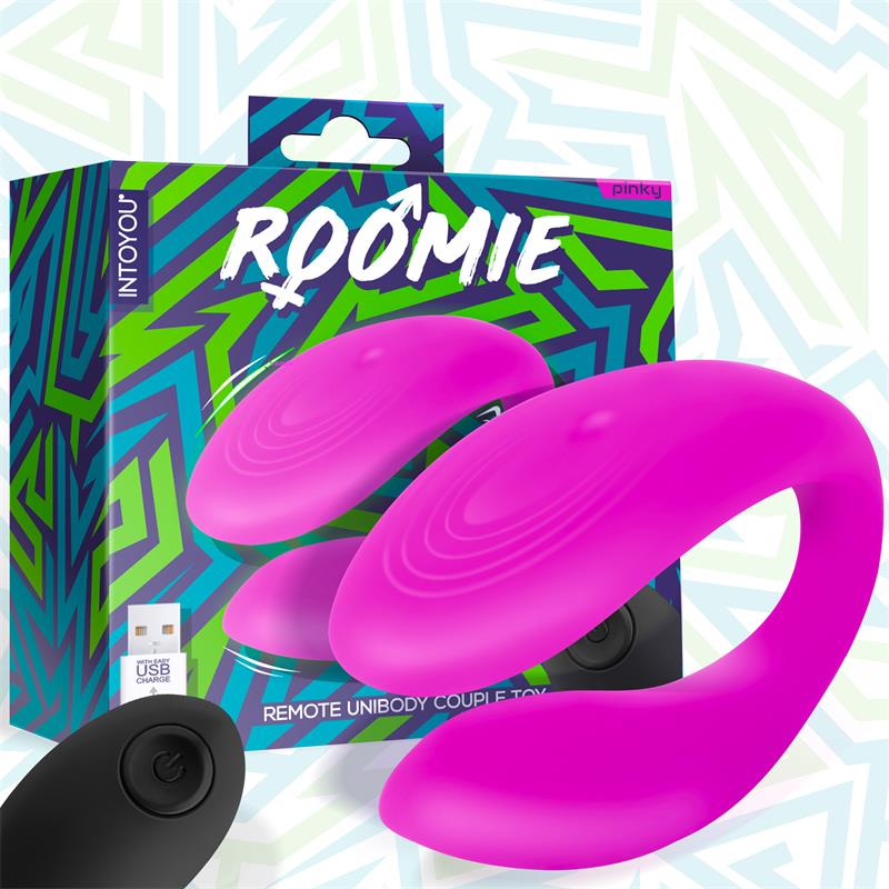 Roomie Vibrator für Paare Flüssigsilikon Unibody Fernbedienung USB