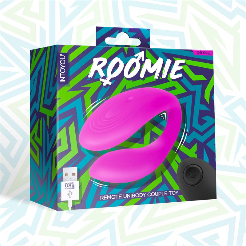 Roomie Vibrator für Paare Flüssigsilikon Unibody Fernbedienung USB