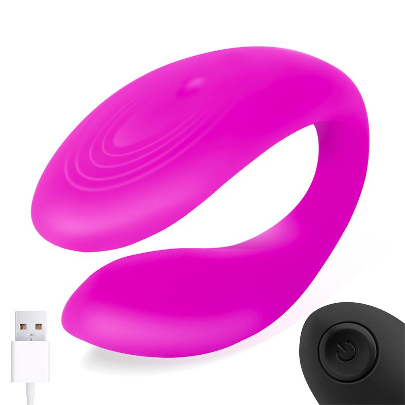 Roomie Vibrator für Paare Flüssigsilikon Unibody Fernbedienung USB